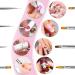 Qufiiry 8 Pcs Nail Art Brushes and Dotting Tools Set for Gel Nails - Nail Art Design Pen Painting Kit for DIY Detailing - Buy Online on GoSupps.com