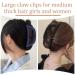 10 Pcs Ladder-Shaped Large Claw Clips for Women - 4.5 Inch Non-Slip Hair Clamps for Thick Hair - Buy Online on GoSupps.com