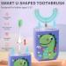 ZMRZ Kids Sonic Electric Toothbrush - 6 Cleaning Modes, 2 Brush Heads, Cartoon Design (Purple) - Buy Online on GoSupps.com