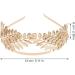Minkissy Vintage Baroque Wedding Tiara & Crown - Gold Olivezweig Headband for Women | Princess & Greek Goddess Hair Accessory - Buy Online on GoSupps.com