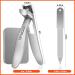 Drmode Ergonomic Nail Clipper for Thick Nails - Premium Steel Wide Jaw Clipper with Collector Sharp Angle Head for Seniors & Men - Silver 2.0 - Buy Online on GoSupps.com