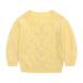 famuka Baby Cardigan Jacket Boy Girl Buttons Soft Knitted Sweaters 12 Months Yellow