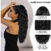 Hair Extensions for Women 26 inch Black Ponytail Extension Drawstring Ponytail for Black Women Long Wavy Pony Tails Hair Extensions Synthetic Hair Extensions Ponytail for Daily Use (Color: Black) #1b - Buy Online on GoSupps.com