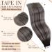 Buy Hetto Tape In Extensions - Real Hair Balayage & Black Silver Recovery Tape - 30cm 40g - Buy Online on GoSupps.com