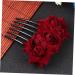 Ipetboom 1pc Wedding Rose Flower Hair Comb Wedding Comb Bridal Headpiece Bridal Hair Clip Hair Jewels for Women The Rose for Women Hair Accessory for Women Floral Comb Jewelry Bride Flowers - Buy Online on GoSupps.com