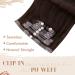 Vivien Brown Clip In Real Hair Extensions - 20 Inch #2 - 7pcs/140g - PU Clip in Extensions - Buy Online on GoSupps.com