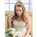 SWEETV Gold Flower Bridal Headband Tiara | Crystal Wedding Headpiece for Bride - Buy Online on GoSupps.com