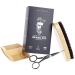Beard Brush Set with Comb & Scissors - Men's Grooming Kit & Storage Bag for Beard Growth Care - Buy Online on GoSupps.com