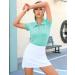 Loovoo Women's Moisture Wicking Golf Polo T-Shirt - Quick Dry Short Sleeve Workout Top (Green, Medium) - Buy Online on GoSupps.com