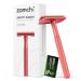 Security razor for women security razors with 5-blades women razors with a sensitive box free of plastic (red razor)