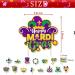 WRBAJIS Mardi Gras Cupcake Toppers Masquerade Mask Clown Cake Toppers for Dessert Birthday Cake Decorations Carnival Party Supplies Purple Green Gold 16pcs - Buy Online on GoSupps.com
