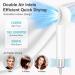 High Speed Hair Dryer - 160 000 RPM Brushless Motor 500 Million Negative Ions Lightweight & Low Noise Travel Blow Dryer in Ivory White - Buy Online on GoSupps.com