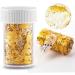 UV Sticker Nail Decorating Manicure Nail Foils 3D Gold Flakes Nail Art Foils Gold Silver Foil Mesh(Green Foil Gold Mesh) - Buy Online on GoSupps.com