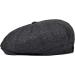 VOBOOM Men's Wool Blend Newsboy Cap - Grey Herringbone Cabbie Flat Cap - Buy Online on GoSupps.com