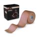 Effect Manufacture - (16ft x 2in) Roll - Kinesiology Tape - Kinesiotapes Waterproof & Elastic for Sports - Kinesiotape Physio Tape (Beige) 1 Roll Beige