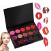 Lipstick Palette - Waterproof Lipstick Palette Lip Gloss Makeup 15 Colours Long Lasting Soft and Smooth Lipstick Palette Soft and Smooth Lipstick Palette