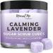 Exfoliating Body Scrub - 12oz LAVENDER Sugar scrub cubes w/Mango Butter & Shea butter- Ultra Hydrating & Moisturizing - Natural & Organic for all body exfoliation-For hands arms legs elbow & foot