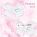 WLLHYF 3 Inch Hair Bows for Girls 4 Pieces Grosgrain Ribbon Alligator Clips bows Clips Hair Accessories For Babies Kids Toddlers Teens Gift (White) - Buy Online on GoSupps.com