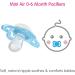MAM Mini Air Pacifiers for Babies with Sensitive Skin (2 pack 1 Sterilizing Pacifier Case) MAM Soother with Silicone Nipple 0-6 Months Baby Girl - Buy Online on GoSupps.com