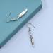 Vintage Silver Feather Dangle Earrings | Boho Charm Jewelry for Women & Girls - Buy Online on GoSupps.com