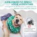 Supet Halskrause Dog - Adjustable Inflatable Recovery Collar for Dogs & Cats | Comfortable Protective Cone (Green Bones S - Neck Circumference: 17.8-25.4cm) - Buy Online on GoSupps.com