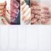 GIHENHAO 3200 Pieces 5 Designs French Manicure Nail Art Stickers Strips Self-Adhesive Nail Sticker Tips for DIY Decoration Stencil Tools(5 Moon Shape Design  75 Sheets) (A-01)