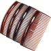 4 Pack of Large 9cm Plain French Side Hair Combs Slides Grips Clips Hair Accessories for Women Girls by Glitz4Girlz (Tort Brown) - Buy Online on GoSupps.com