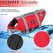 Emust XL Dog Chest Reflective & Adjustable Vest - Enhanced Buoyancy & Rescue Handle for Swimming - Red - Buy Online on GoSupps.com