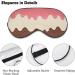 Soft Blackout Eye Mask for Sleeping - Adjustable Straps & Light Chocolate Cream Design for Women | Travel-Friendly No Pressure Eye Mask - Buy Online on GoSupps.com