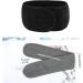 Spa Headband Set - 2 Pack Women's Facial Makeup Hairband Towel with Adjustable Magic Sticker - Black & Gray - Buy Online on GoSupps.com