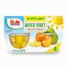 Dole Fruit Bowls Mixed Fruit in 100% Juice (Pineapple, Peaches & Pears), Gluten Free Healthy Snack, 4 Oz, 4 Cups 4 Ounce (Pack of 4)