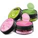 Lot de 2 masques hydratants pour les yeux - Vert + rose - 30 paires de collag ne hydrogel anti- ge - Acide hyaluronique - Pour enlever les cernes sombres - Masque pour les yeux au collag ne