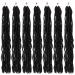 24 Inch Soft Locs Crochet Hair: 7 Pack Curly Wavy Faux Locs Crochet Braids for Black Women - Pre Looped Natural Butterfly Crochet Hair (1B) - Buy Online on GoSupps.com