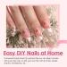 Canvalite French Tip Press on Nails - 300 Pcs Gel Tips - Quick & Easy Almond Fake Nails - Pre-Colored DIY Nail Extensions in Pink & White - Buy Online on GoSupps.com