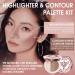 HEXZE Contour Powder Palette - Matte Highlighter and Hydrating Bronzer for Face Sculpting and Brightening - Buy Online on GoSupps.com
