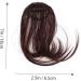 WOFASHPURET Piece Hair Toppers Extension Ponytail Wig Black Wigs Barrettes for Women Air Fringe Bangs Faux Hair Bun Wispy Bangs Wig Toupee for Women Hair Barrettes Scisors Clip Air Bangs Miss 18.00X6.50X0.50CM Brown - Buy Online on GoSupps.com