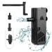 Hygger aquarium internal filter 220l/h 3W aquarium turtle filter adjustable water flow sponge dive aquarium filter with filtered ceramic balls for aquariums 20 to 40l