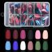Coffin Nails 500pcs Acrylic False Nail Tips Coffin Ballerina Nails 10 Sizes With Bag for Nail Salons and DIY Manicure (288PCS 10Sizes, Coffin-shape)