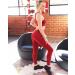 High Waisted Black Seamless Workout Leggings for Women - Tummy Control Yoga Pants (Red, L-XL) - Buy Online on GoSupps.com