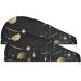 Super Absorbent Stars & Moons Black Hair Towels - Quick Dry Hair Turbans (2 Pack) | Perfect for Women & Girls - Buy Online on GoSupps.com