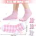 Moisturizing Aloe Vera Gel Spa Socks - 3 Pairs for Dry Cracked Feet - Pink - Buy Online on GoSupps.com