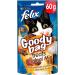 Felix Goody Bag Cat Treats Bundle - Mixed Grill (Beef Chicken & Salmon) and Original Mix (Chicken Liver & Turkey) 60g (one of each) - Buy Online on GoSupps.com