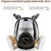 Reusable full face mask with activated carbon air filter for protection from gases dust spray paint welding chemicals and other work - Buy Online on GoSupps.com
