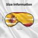 Spain Flag Eye Mask | Soft & Adjustable Nighttime Comfort | Unisex Sleep Mask - Buy Online on GoSupps.com