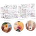 ABOOFAN 4 Sheets Christmas Nail Stickers Christmas Nail Art Stickers Christmas Adhesive Nail Sticker Snowflake Nail Decals Appliques Embellishments Self-Adhesive Nail Decals Winter - Buy Online on GoSupps.com