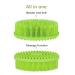 Silicone Body Scrubber 3pcs Set for Sensitive Skin - Exfoliating Brush for Shower, Bath, SPA Massage - Green, Purple, Cyan - Buy Online on GoSupps.com