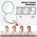 LED Light Travel Makeup Mirror 1X/10X Magnified Dimmable Compact Mirror USB Rechargeable Small Travel Mirror with 12 Led Light Touch Screen Mini Folding Mirror Black Portable Folding Makeup Mirror - Buy Online on GoSupps.com