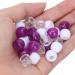 100 Transparent Hair Pearls & Plastic Clips - DIY Jewelry Set for Men Women & Girls - Ideal for Hair Braids & Bracelets (White Purple Transparent) - Buy Online on GoSupps.com
