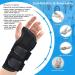 YivnuioL Wrist Support with 3 Metal Splints Day Night Carpal Tunnel Wrist Splint for Men Women Wrist Splint for Tendonitis Arthritis Pain Relief Sprained Sports Protect(Right M) Right M - Buy Online on GoSupps.com