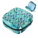 Storage bags for women's bandages artistic turquoise abstract green geometry portable menstrual pad pocket panty lores tampons women's bandages storage holder for women school multicolored